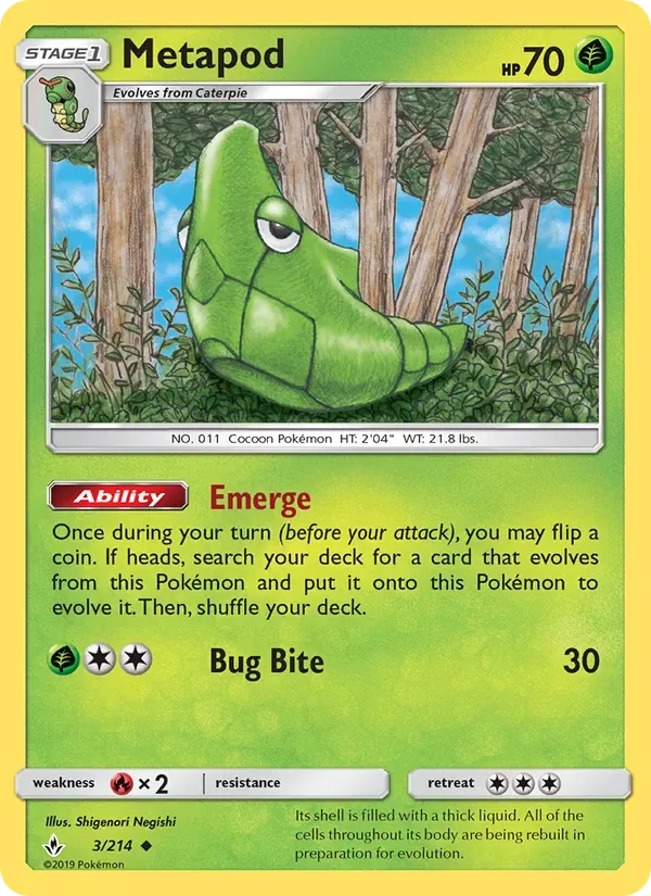 Metapod, Unbroken Bonds