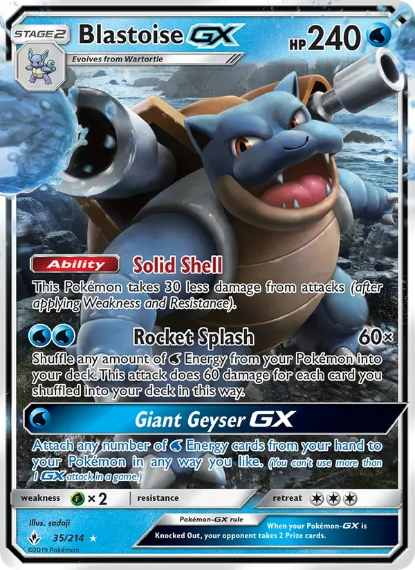 Blastoise GX, Unbroken Bonds