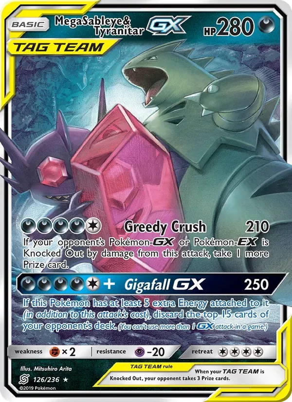 Mega Sableye & Tyranitar GX, Unified Minds