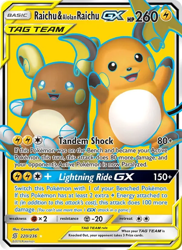 Raichu & Alolan Raichu GX, Unified Minds