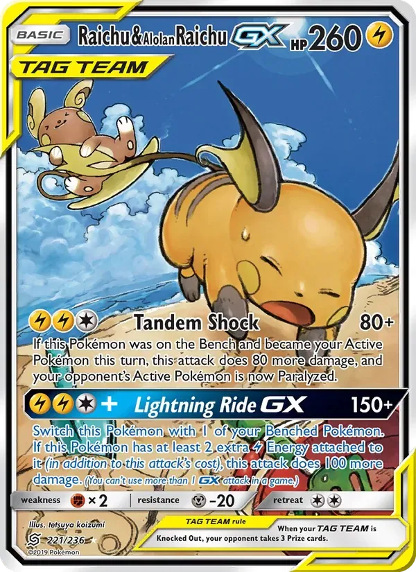 Raichu & Alolan Raichu GX, Unified Minds