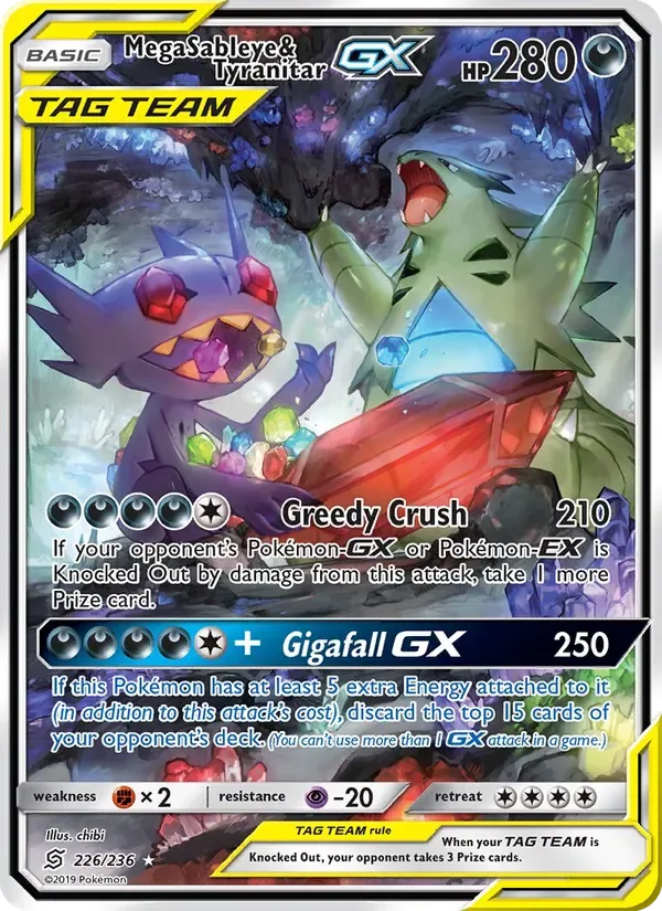 Mega Sableye & Tyranitar GX, Unified Minds