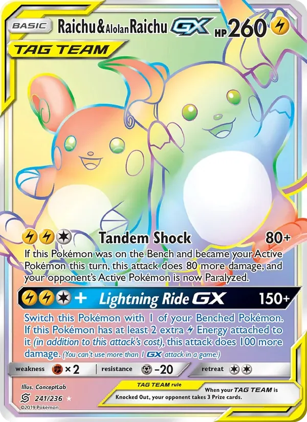 Raichu & Alolan Raichu GX, Unified Minds