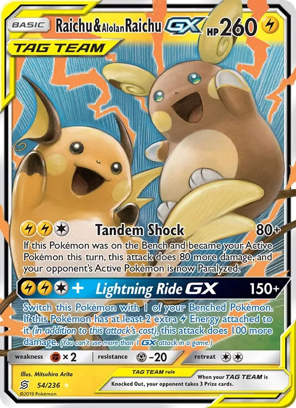 Raichu & Alolan Raichu GX, Unified Minds
