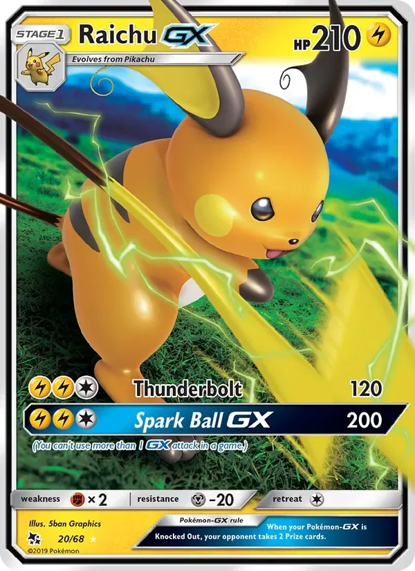 Raichu GX, Hidden Fates