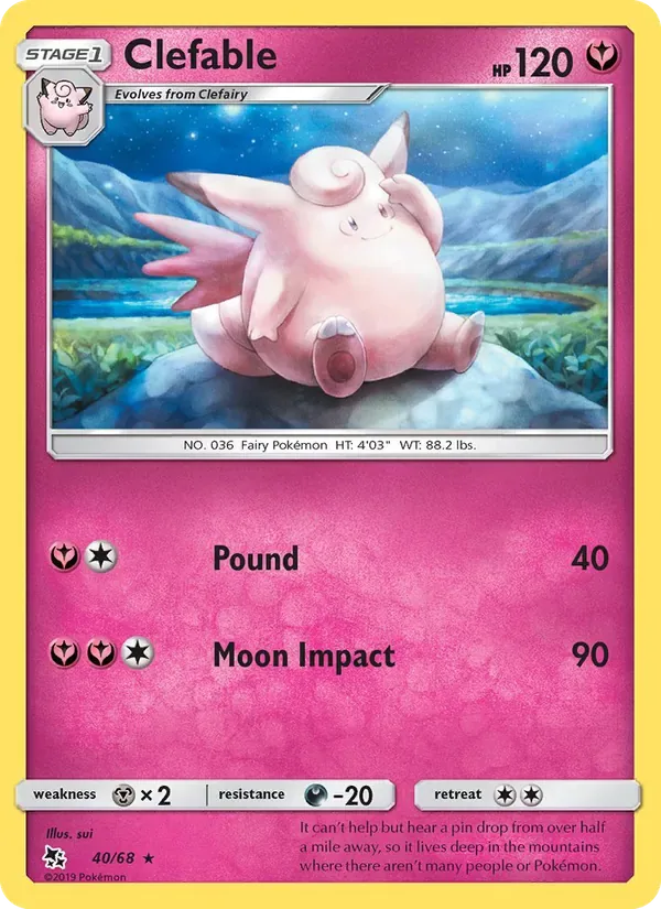 Clefable, Hidden Fates