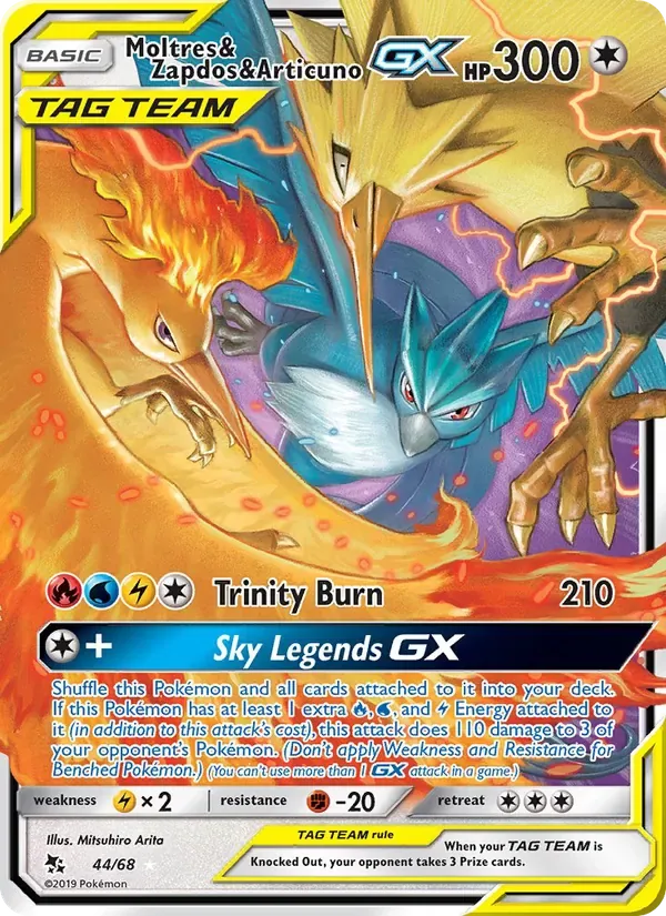 Moltres & Zapdos & Articuno GX, Hidden Fates