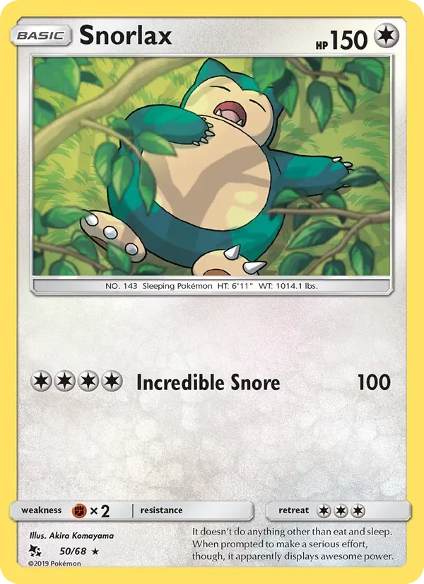 Snorlax, Hidden Fates