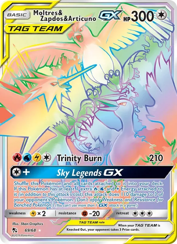 Moltres & Zapdos & Articuno GX, Hidden Fates