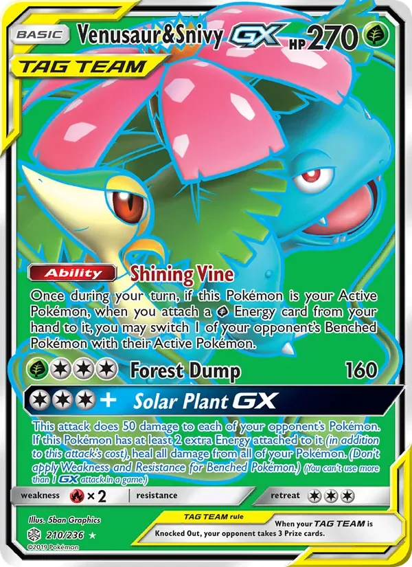 Venusaur & Snivy GX, Cosmic Eclipse