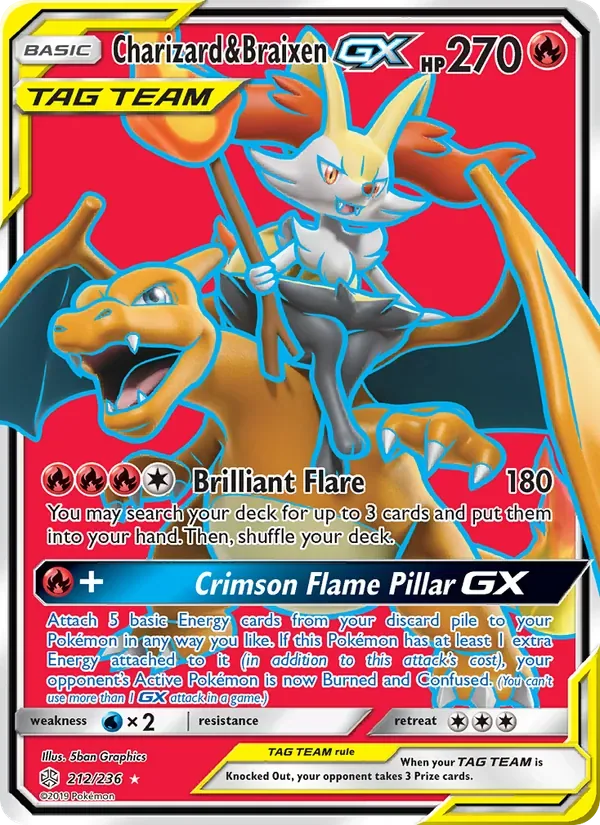 Charizard & Braixen GX, Cosmic Eclipse