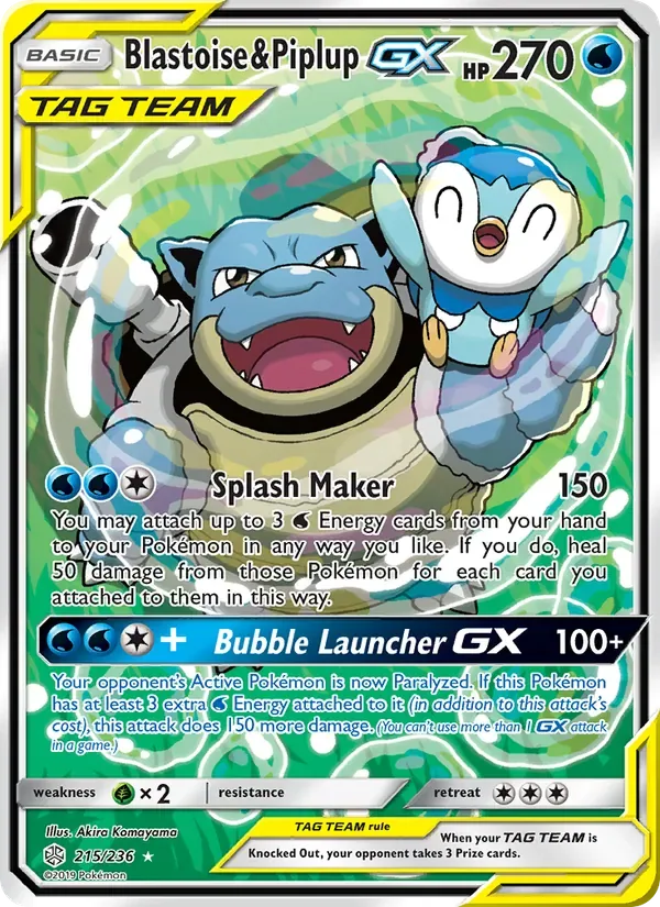 Blastoise & Piplup GX, Cosmic Eclipse