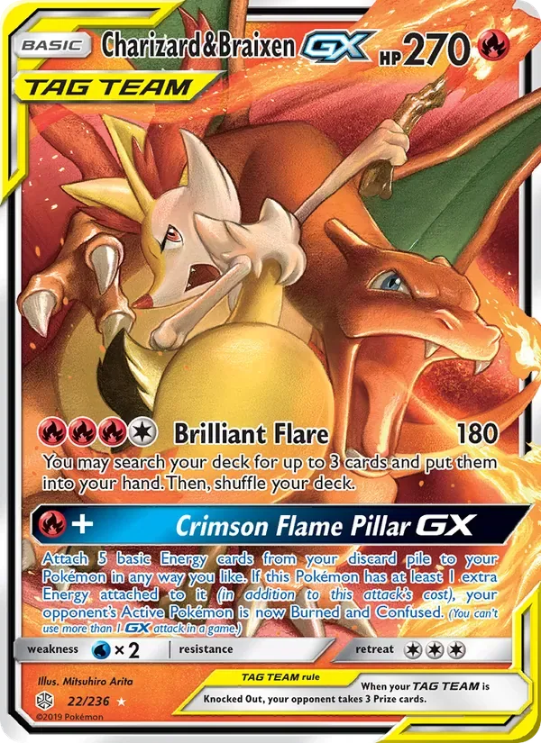 Charizard & Braixen GX, Cosmic Eclipse