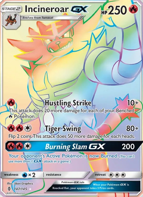 Incineroar GX, Guardians Rising