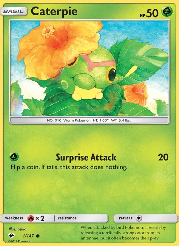 Caterpie, Burning Shadows