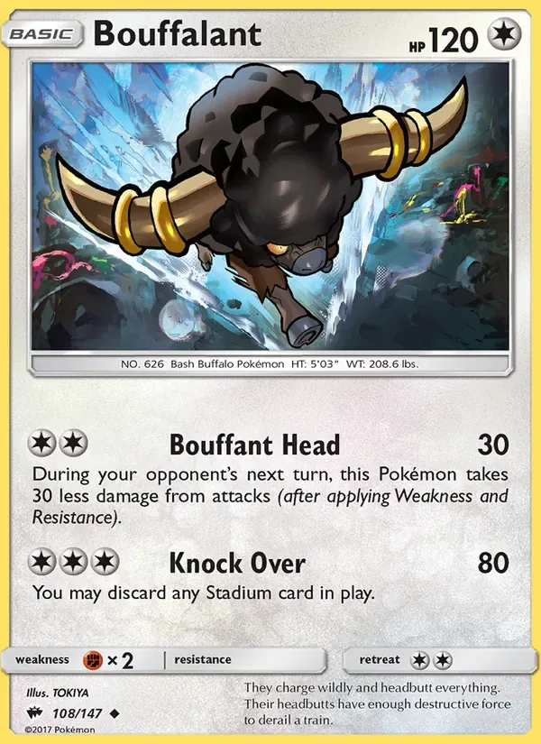 Bouffalant, Burning Shadows
