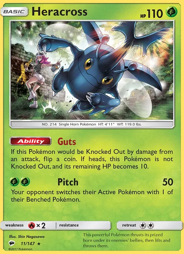 Heracross, Burning Shadows