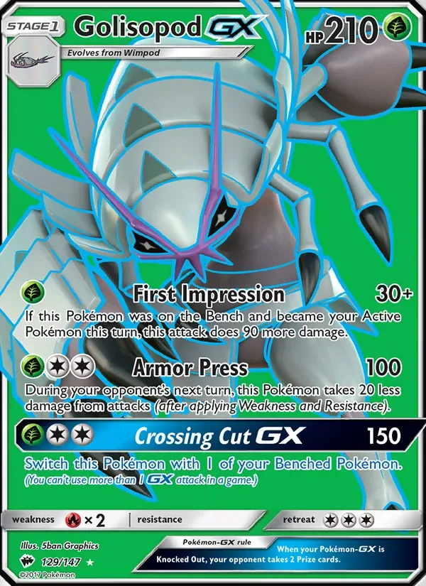 Golisopod GX, Burning Shadows