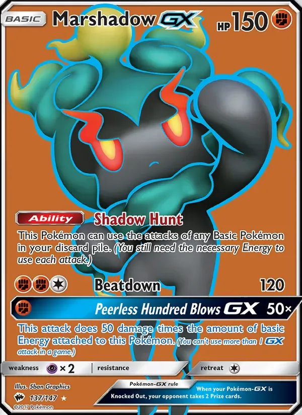 Marshadow GX, Burning Shadows