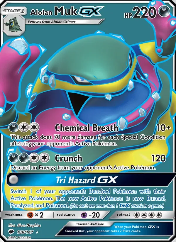 Alolan Muk GX, Burning Shadows