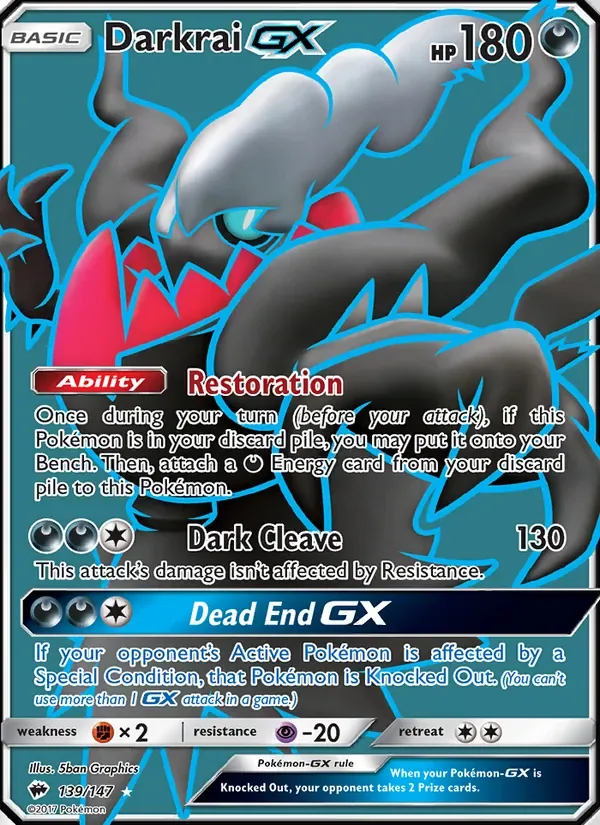 Darkrai GX, Burning Shadows