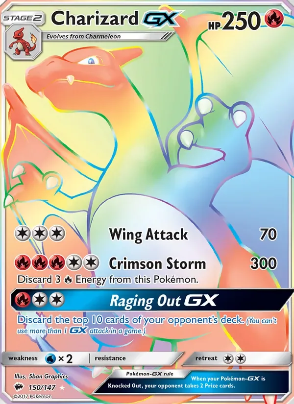 Charizard GX, Burning Shadows