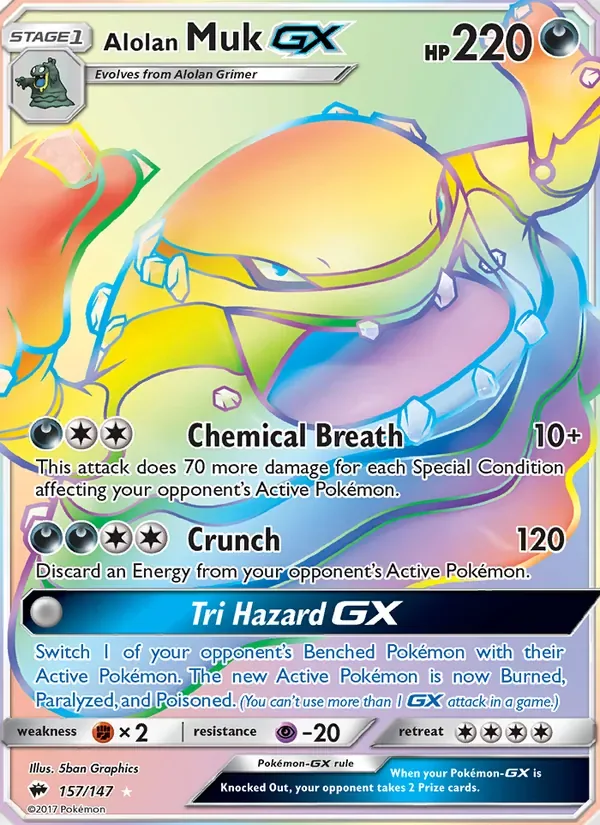 Alolan Muk GX, Burning Shadows