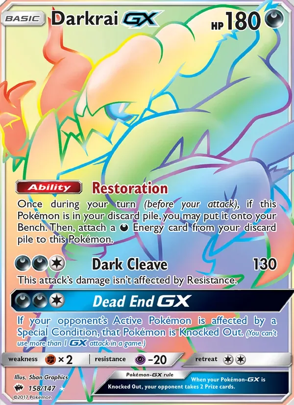 Darkrai GX, Burning Shadows