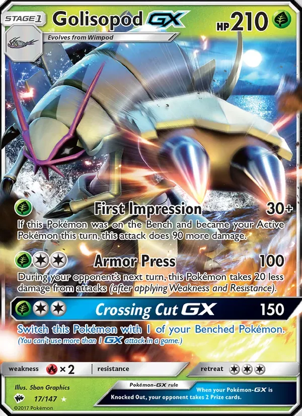 Golisopod GX, Burning Shadows