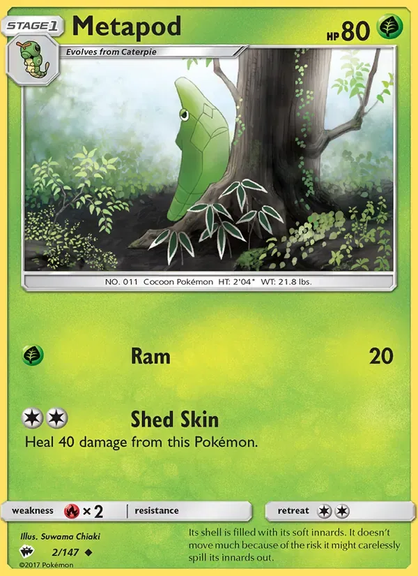 Metapod, Burning Shadows
