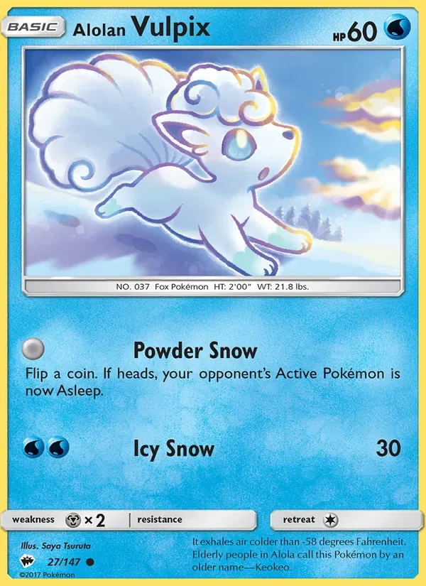 Alolan Vulpix, Burning Shadows
