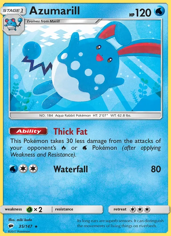 Azumarill, Burning Shadows
