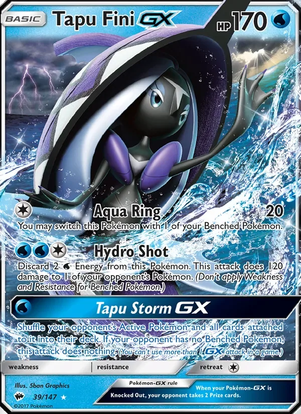 Tapu Fini GX, Burning Shadows