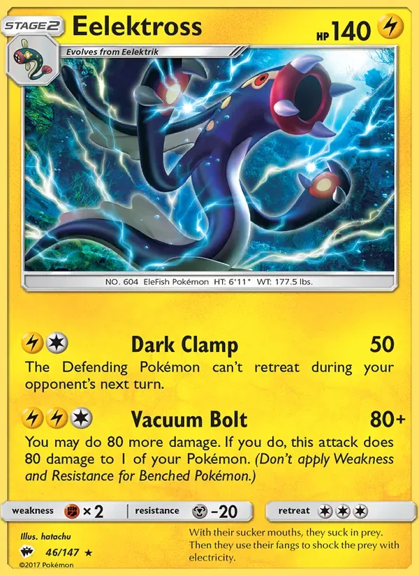 Eelektross, Burning Shadows