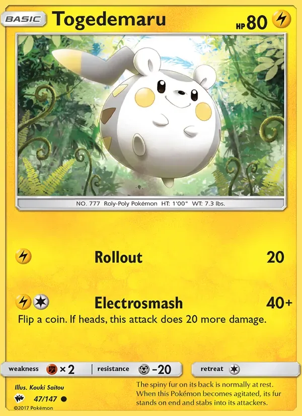 Togedemaru, Burning Shadows