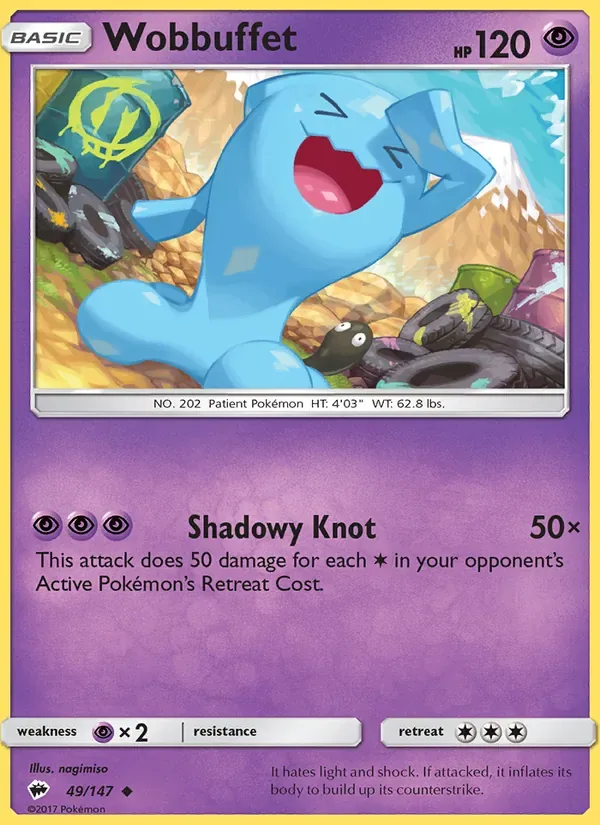 Wobbuffet, Burning Shadows