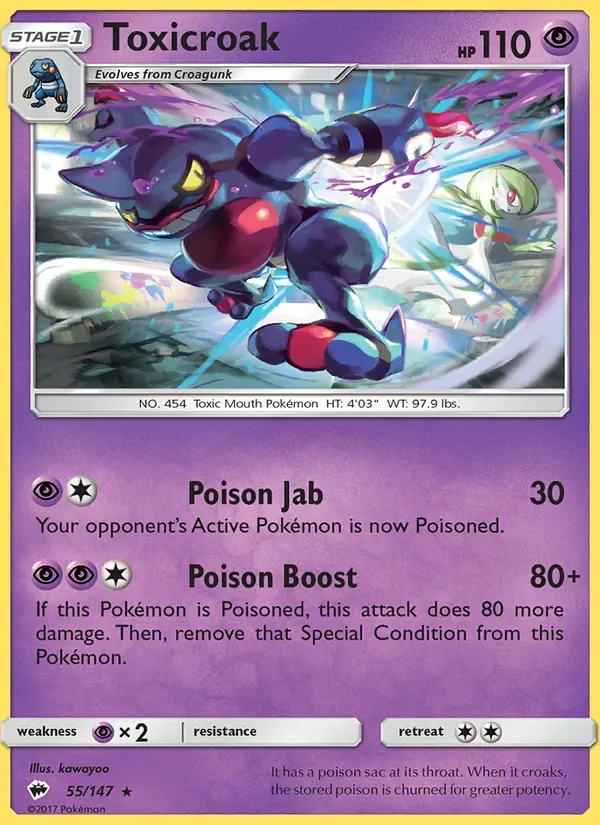 Toxicroak, Burning Shadows