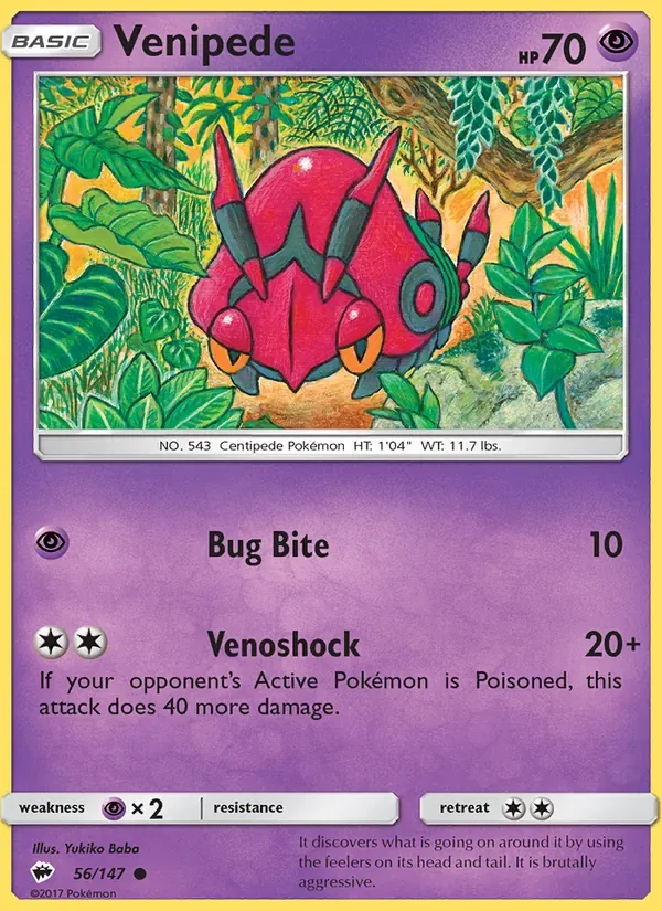 Venipede, Burning Shadows