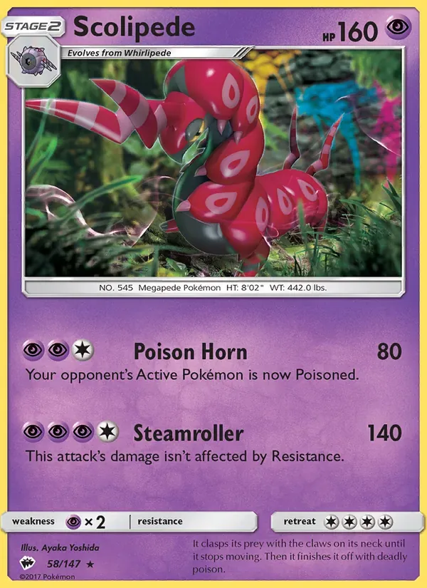 Scolipede, Burning Shadows