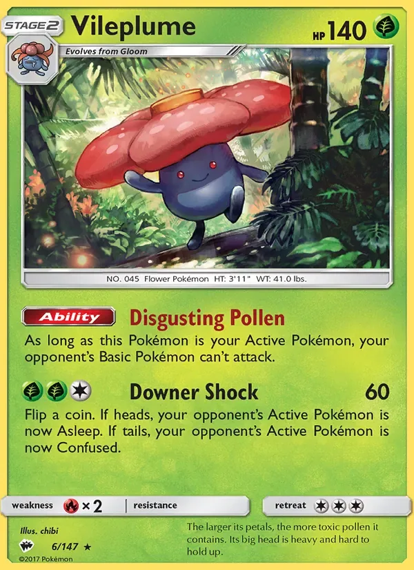 Vileplume, Burning Shadows
