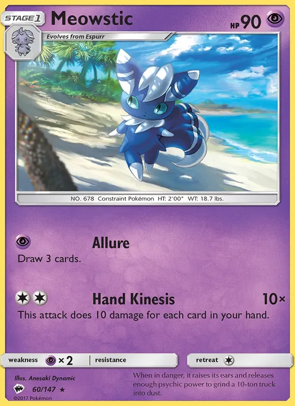 Meowstic, Burning Shadows