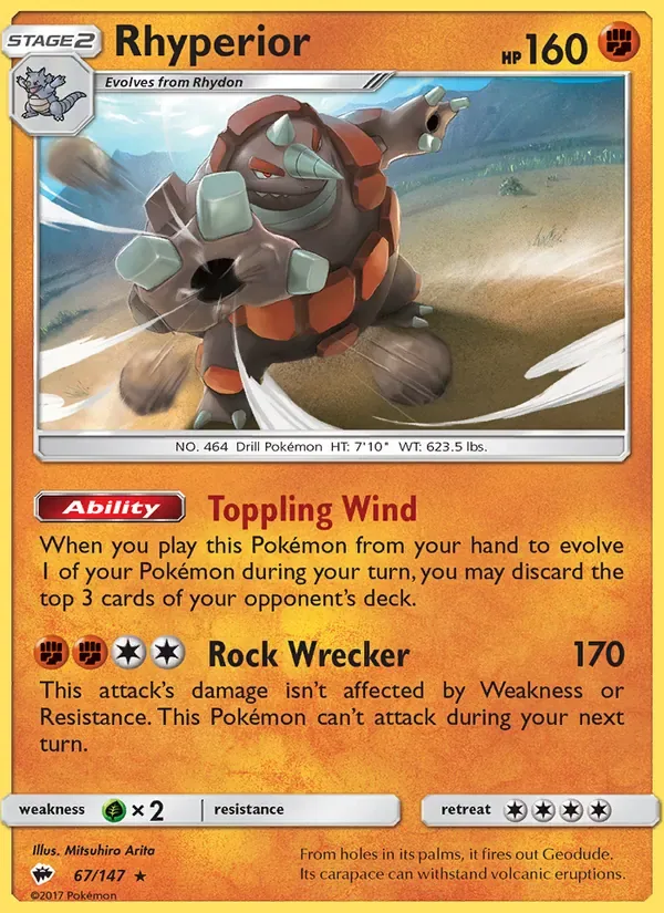 Rhyperior, Burning Shadows