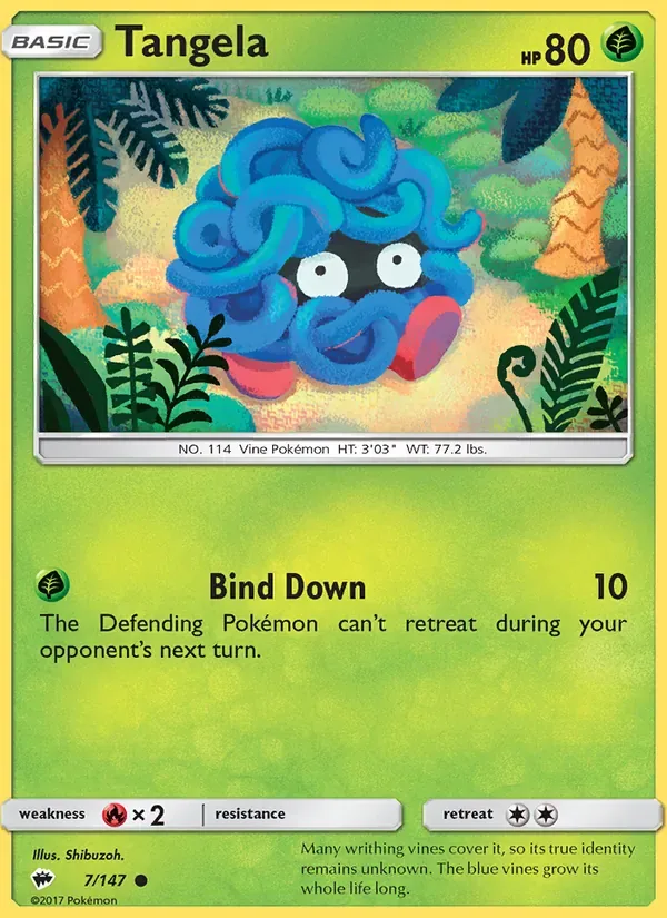 Tangela, Burning Shadows