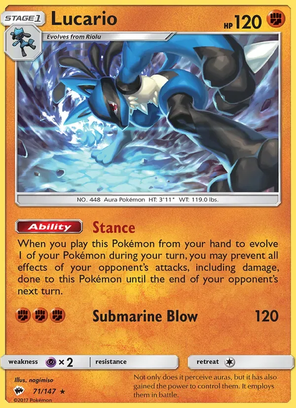 Lucario, Burning Shadows