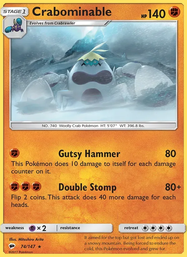 Crabominable, Burning Shadows
