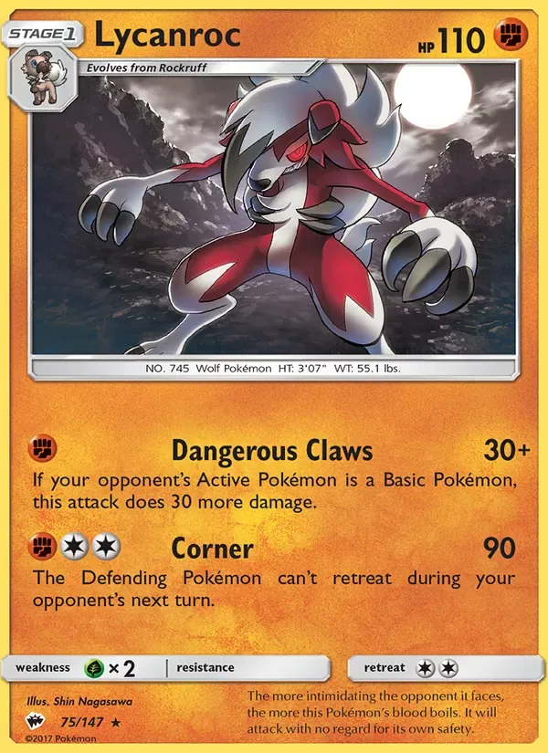 Lycanroc, Burning Shadows