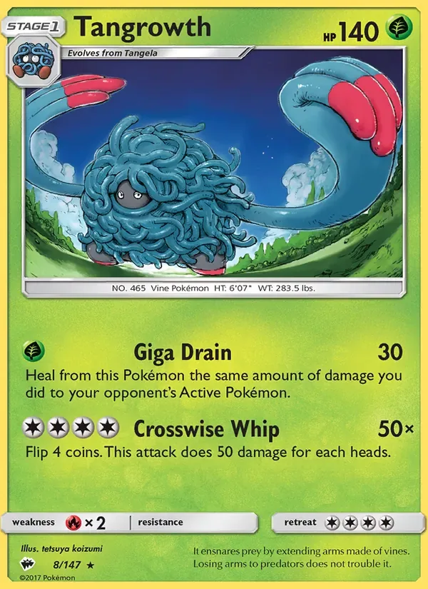Tangrowth, Burning Shadows