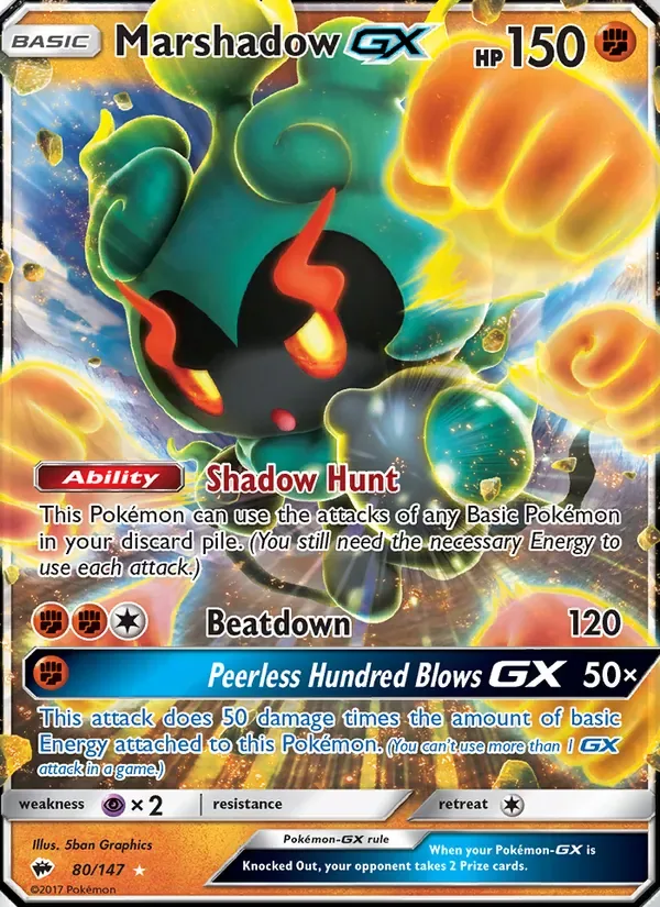 Marshadow GX, Burning Shadows