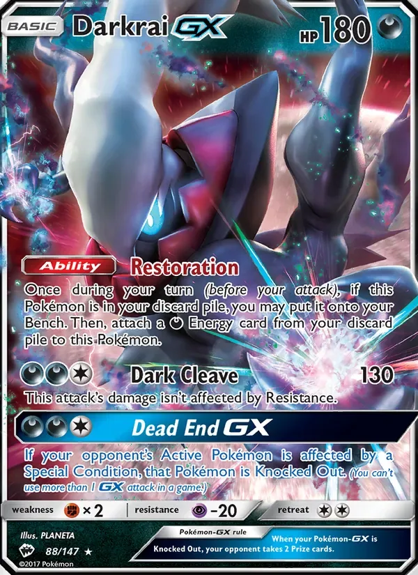 Darkrai GX, Burning Shadows