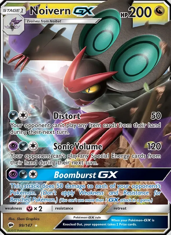 Noivern GX, Burning Shadows